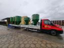 M-ROL 3000 kg feed mixer, vertical design, with hopper, with weighing scale