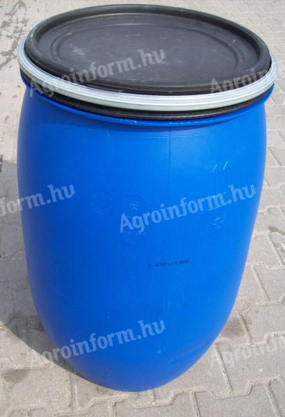 220 litre plastic food barrel with removable lid for sale