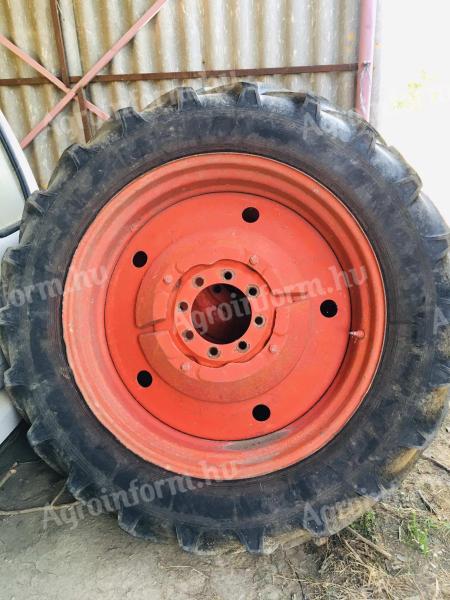 Mtz 15, 5x38 good condition Russian rubber mounted on unwelded rims with wheel weights