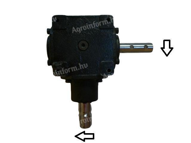 Angular gear, same axis direction of rotation (23 Le ratio 1:1)