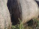 Round bale of hay from last year