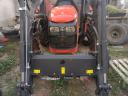 Kubota MU 4501 4x4 tractor with front loader and bale spike, with heated cab