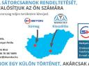 Sodobna šotorska dvorana za prodajo, majhna in velika