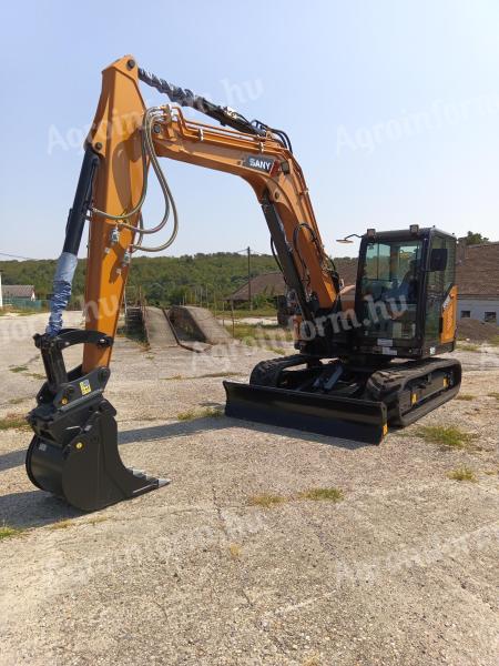 Excavator cu arc de cauciuc SANY SY80U