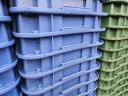 Plastic crate compartment meat harvesting crate color