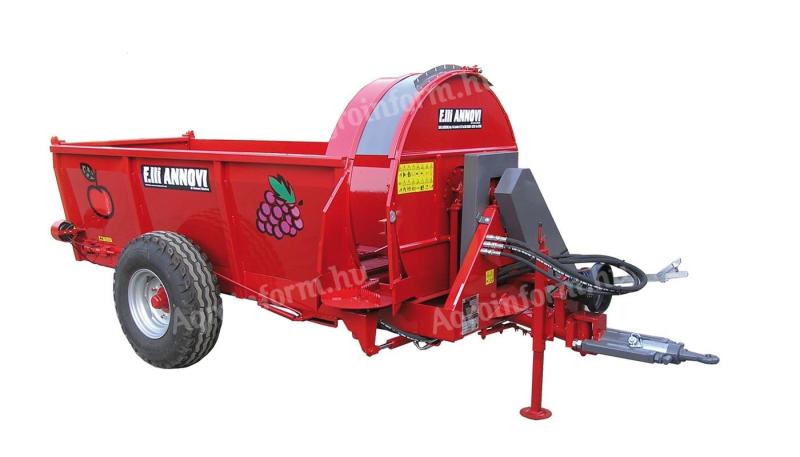 ANNOVI side-discharge organic fertilizer spreader for orchards