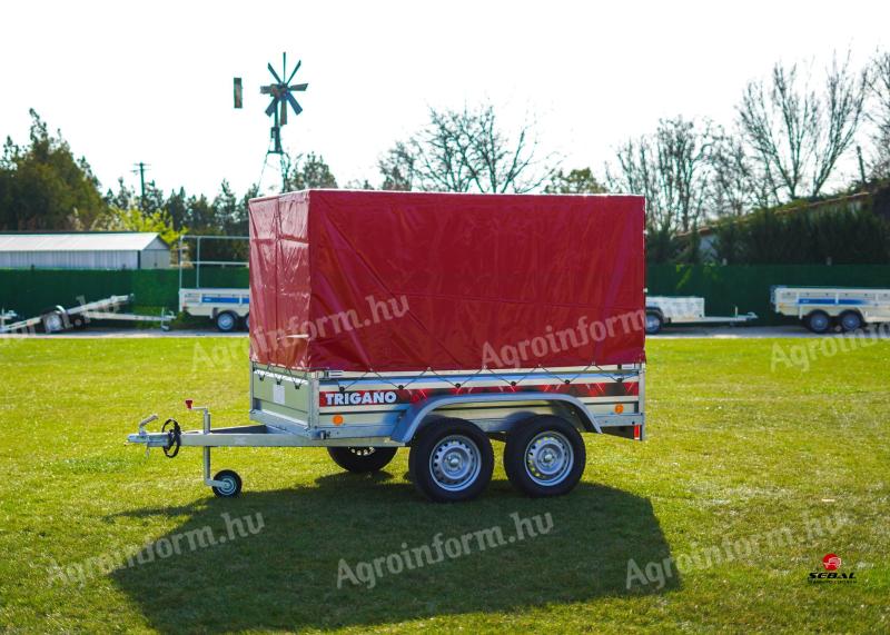 New Trigano 2P233 trailer with tarpaulin, with license plate, only 726.000 Ft