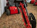 Special mini front-end loader with adaptor, auger, Rota, opening bucket, chain trencher, etc.