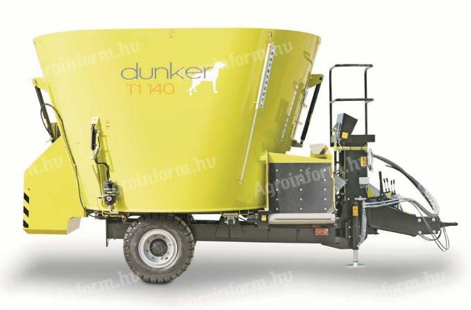 STORTI DUNKER gezogene stationäre Futtermischwagen mit Schnecke