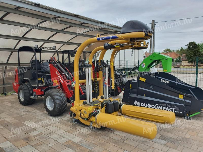 TANCO S200 bale wrapper for loader, tractor front loader, telescopic loader, three-point