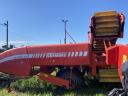 GRIMME GZ 1700, zweireihiger Kartoffelvollernter, verladen auf einen Kartoffel-Pickup-Anhänger