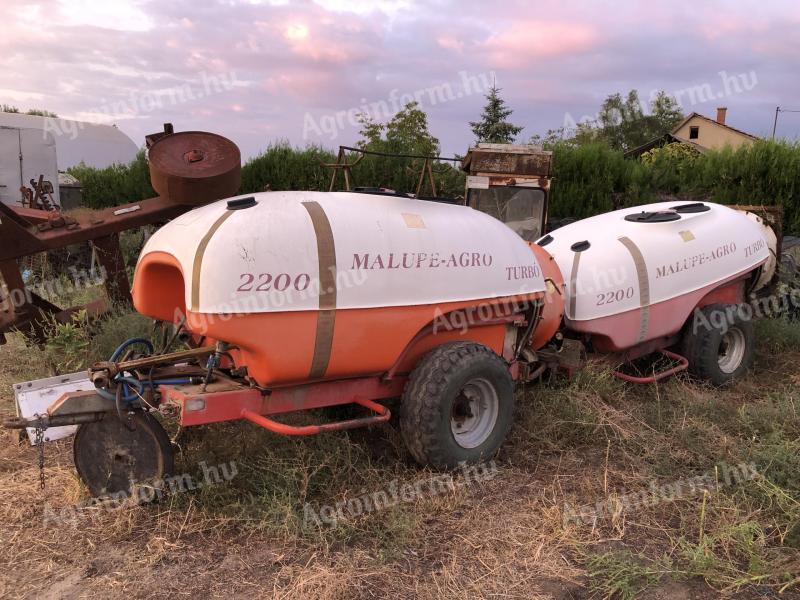 Postřikovač Malupe Agro 2200 na prodej, 2 kusy