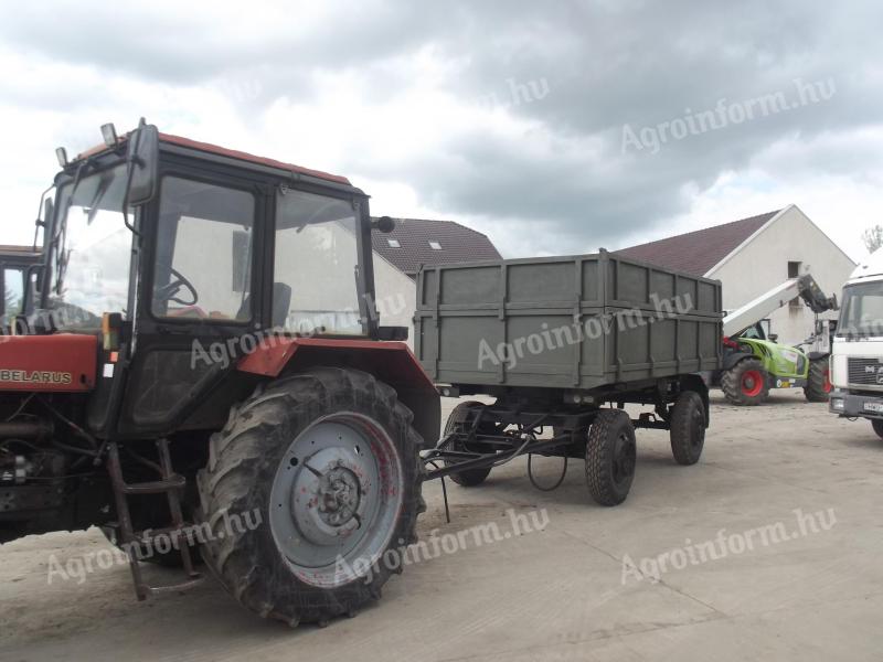 For sale MBP 6,5 t tipper trailer with trailer lift with red registration plates