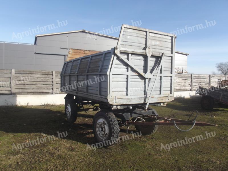 Mbp 6,5 tipper silo body trailer with good platform, valid work certificate for sale