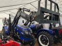 Tractor 35 hp, 4x4 coupled, front and rear hydraulics, wheel weights, spoon, fork, sunshade