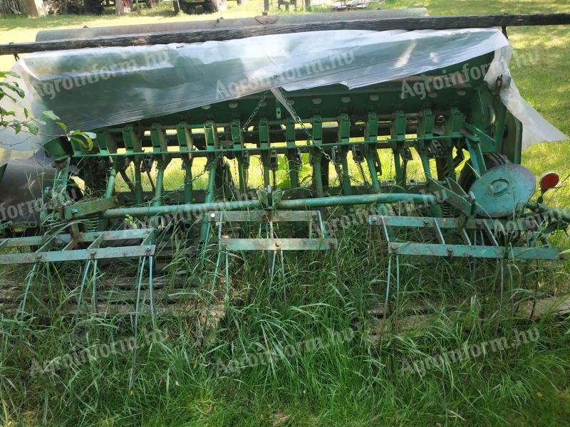 EQUIPMENT FOR SALE: plough, seed drill, fertilizer spreader, trailer, cultivator