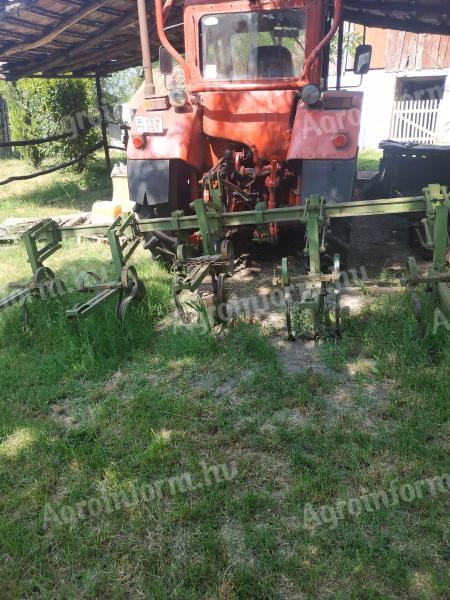 EQUIPMENT FOR SALE: plough, seed drill, fertilizer spreader, trailer, cultivator