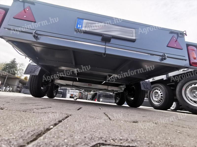 New welded trailer (150x300 cm), 2000 kg, with wheelchair - other sizes also available