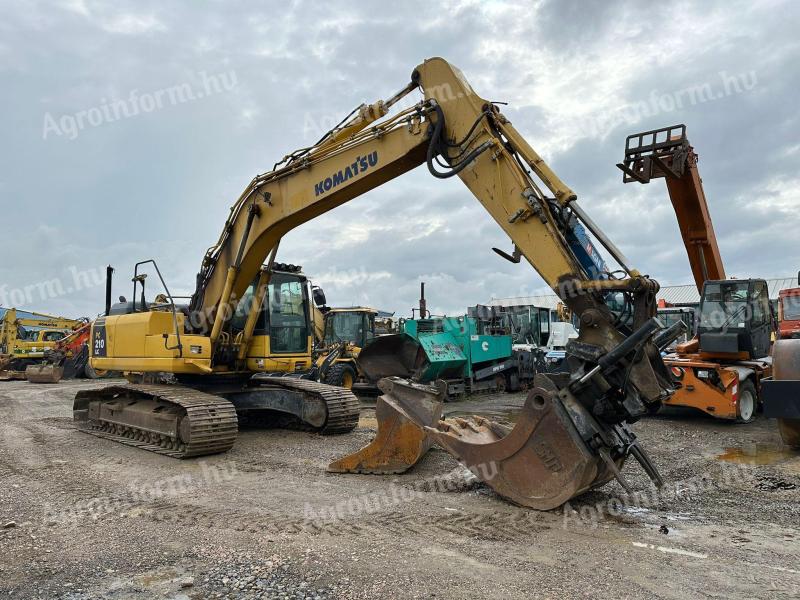 Pásové rýpadlo Komatsu PC210LC + Rototilt