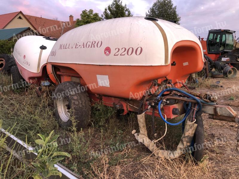 Malupe Agro 2200 pulverizare chimică pulverizator 2 buc 890.000 Ft/pc preț orientativ