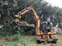 Forstwirtschaftliche Durchforstung, Baumstumpfentfernung, Holzverladung, Drehbohren, Erdarbeiten, Abriss