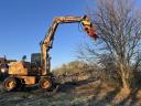 Forstwirtschaftliche Durchforstung, Baumstumpfentfernung, Holzverladung, Drehbohren, Erdarbeiten, Abriss