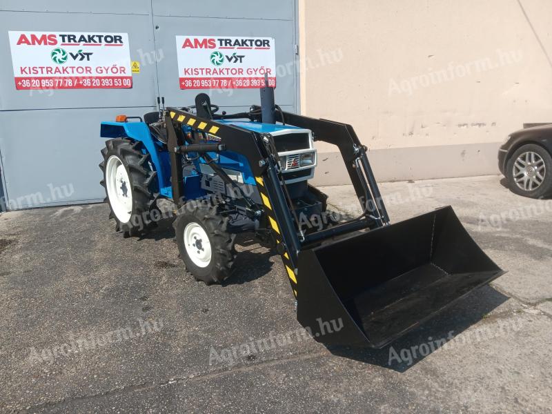 Mitsubishi MTE2000 front-loading, three-cylinder, 20 hp all-wheel drive Japanese small tractor