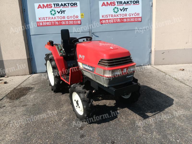 Yanmar F7 three cylinder, all-wheel drive, 17 hp Japanese small tractor