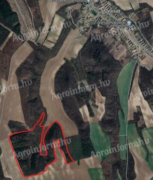 20 ha Wald im Komitat Tolna, Varsád