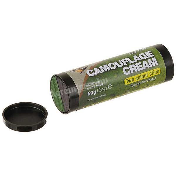 Green and black combined camouflage face cream