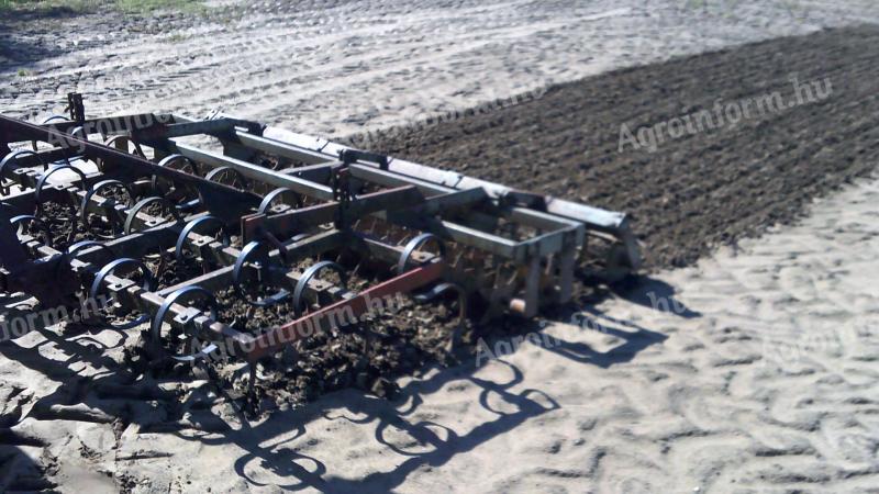 Large spring-loaded combiner 270 cm wide with 3 rows of ratchets