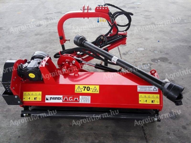 Panex AGM tractor-mounted hydraulic arm shank crusher, brass blade with cardan drive