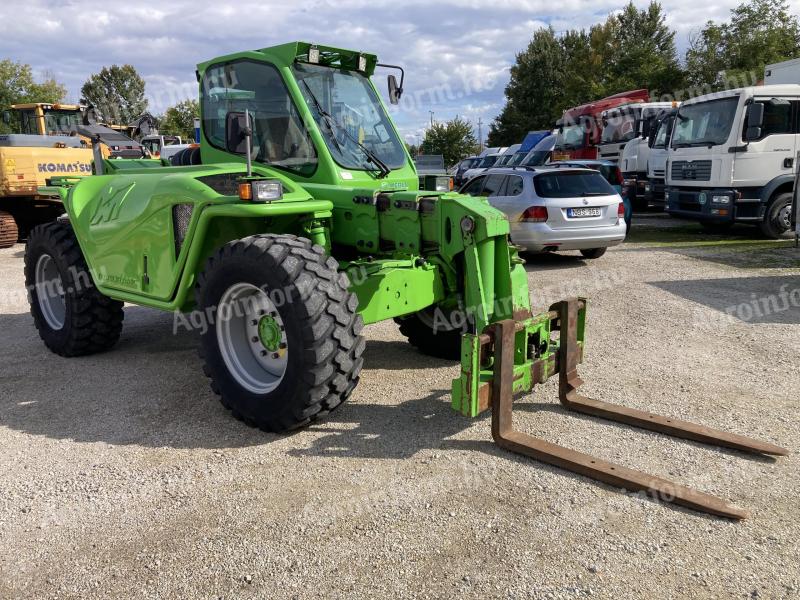 Merlo P38.10 telescopic handler with fork, air brake for sale