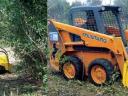 Concasor frontal italian Ghedini, mulcător pentru skid steer