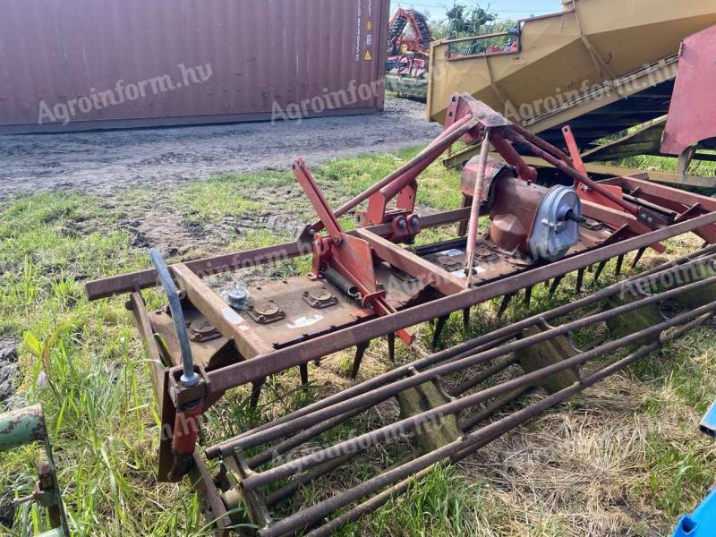 LELY 3.6 METRE ROTARY DRILL WITH NEW KNIVES, WITH A RAM ROLLER