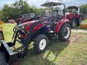 Tractor AMS 554 cu încărcător frontal și furcă pentru paleți