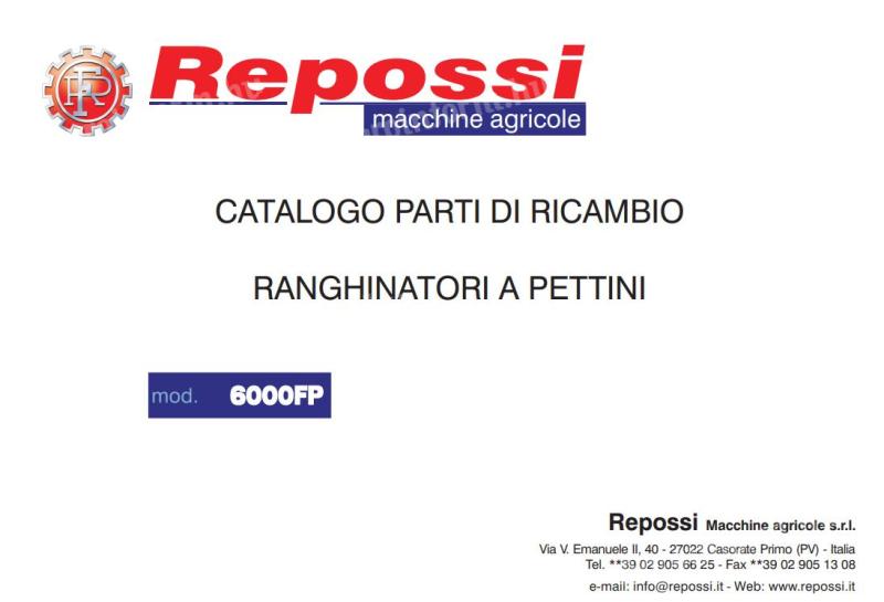 Repossi parts direct from the manufacturer