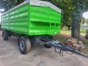 7,20 m triple side tipper trailer with two axles for sale