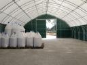 Storage tent, hall for crops, fodder, straw