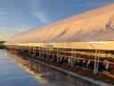 Storage tent, hall for crops, fodder, straw