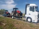 Machinery transport, mobile home, tractor, trailer, MTZ, combine harvester transport with cutting table nationwide