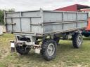 Ballast trailer with red number plate