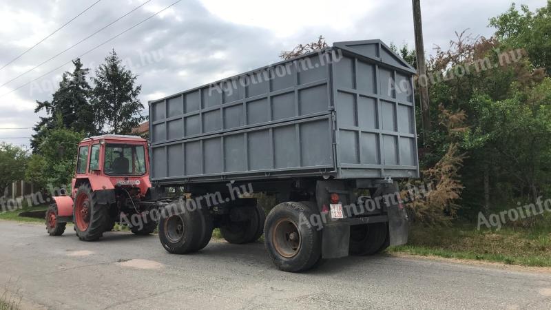 Trailer, BSS, red license plate, 3 years technical, new body, replacement MTZ, smaller trailer worth