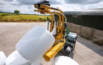 Înfășurătoare de baloți TANCO S200 pentru încărcător, încărcător frontal de tractor, încărcător telescopic, trei puncte