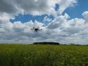 Drone crop protection, spraying, granulate application