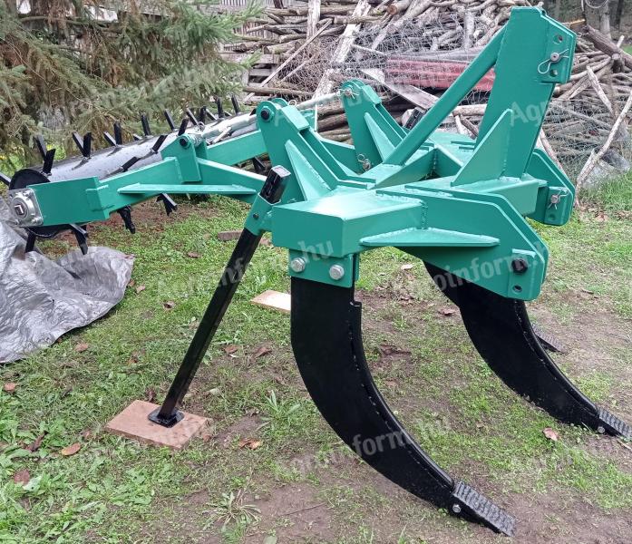 New 3-knife deep-soil scarifier with clod breaker