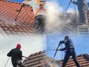 Roof, stone and facade cleaning, elastic roof painting