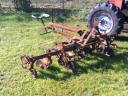 Heger steerable gardening 4 row row cultivator with row guard with disc