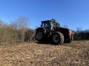 Land clearing, stalk crushing, mulching with forestry crusher