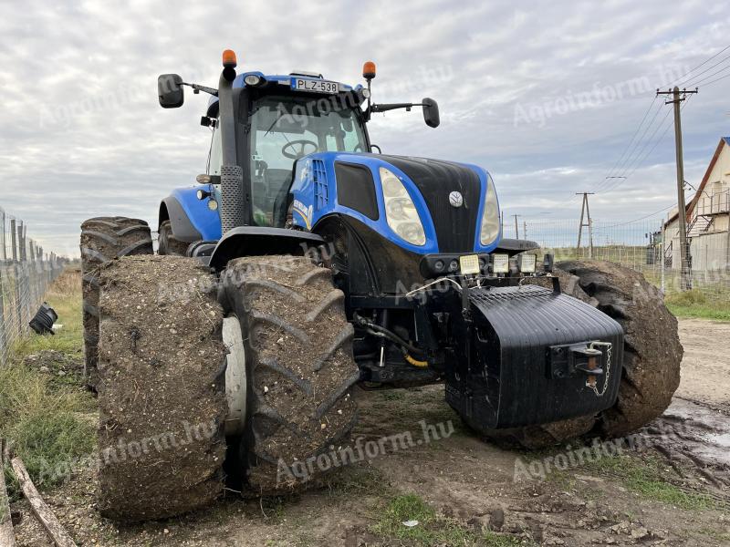 New Holland T8.390 GPS+RTK+ISOBUS+DUPLAKER (przód-tył)